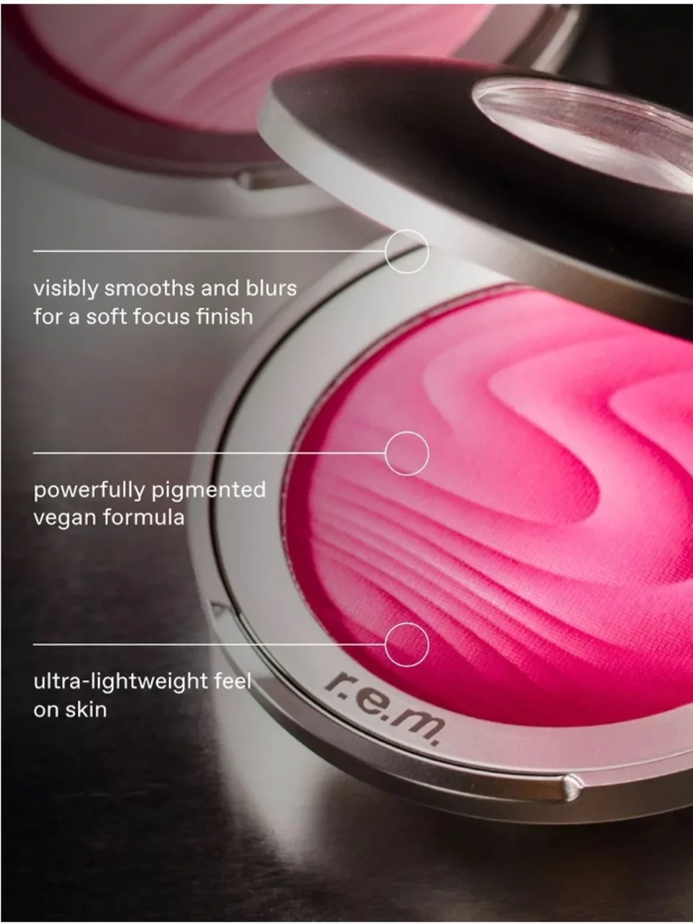 r.e.m. beauty Hypernova Satin Matte Blush in Sun Pop 0.17oz BRAND NEW